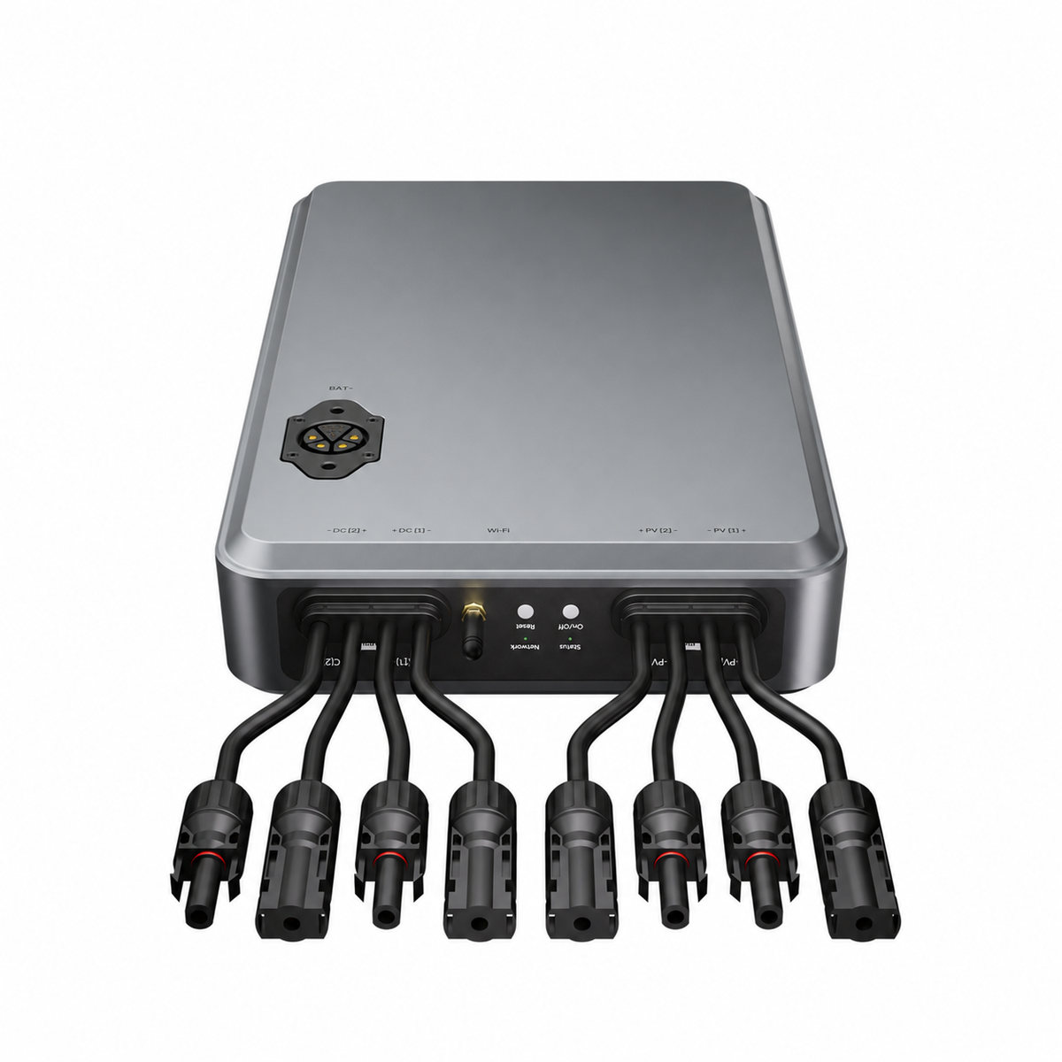 LS-H1600 Smart Solar HUB controller with battery connector and PV and microinverter cables