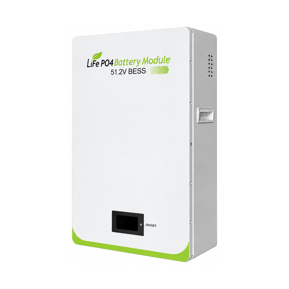 Qicheng Energy 5kWh wall-mounted LiFePO4 battery on a white background